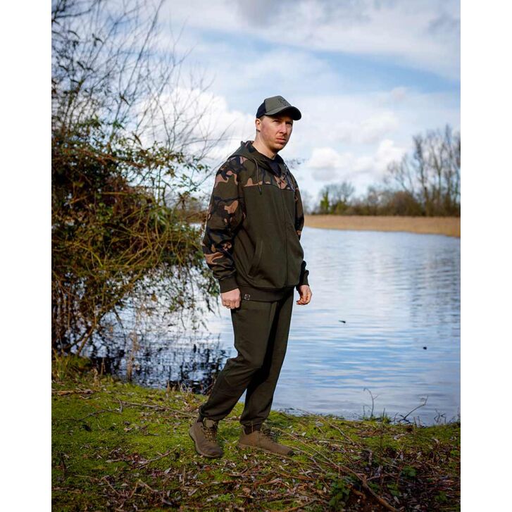 Fox LW Khaki / Camo Split Zip Hoody 3XL