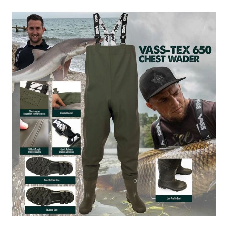 Vass-Tex 650 Series Chest Wader 46 UK12