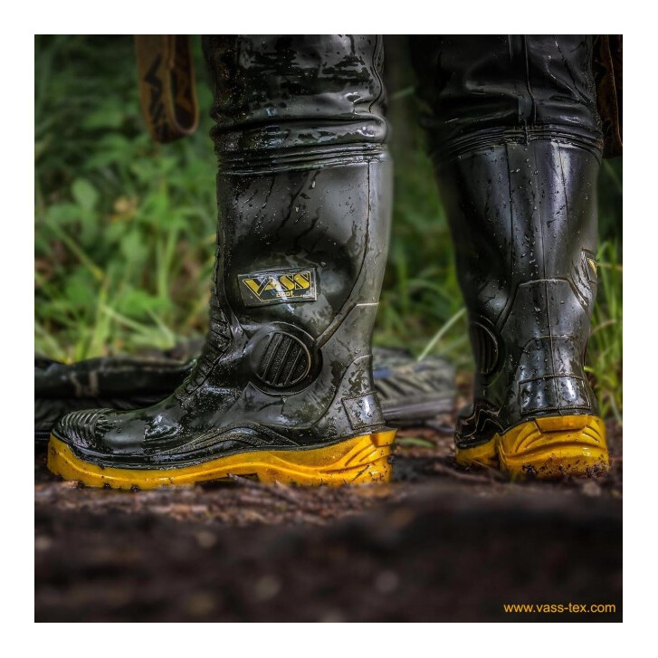 Vass Hybrid 700 Khaki / Black Chest Wader 47 UK13