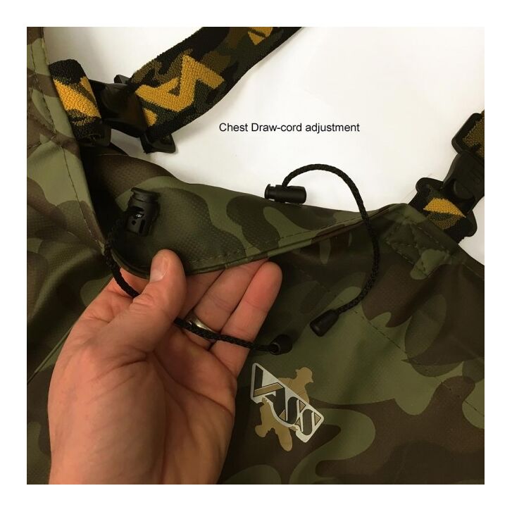 Vass E 785 Series Camo Chest Wader 47 UK13
