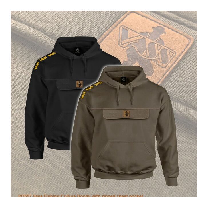 Vass Culture Hoody Khaki Green Medium