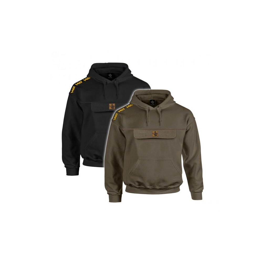Vass Culture Hoody Khaki Black Medium | Truien