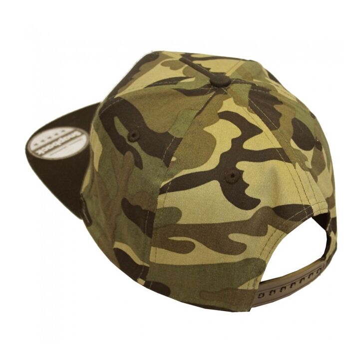 Vass  Snapback Camo with Black Peak 100% Cotton One Size