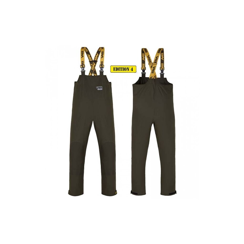 Vass Khaki Edition4 TeamVass Bib & Brace w/Knee Small | Broeken | Salopette / Tuinbroek