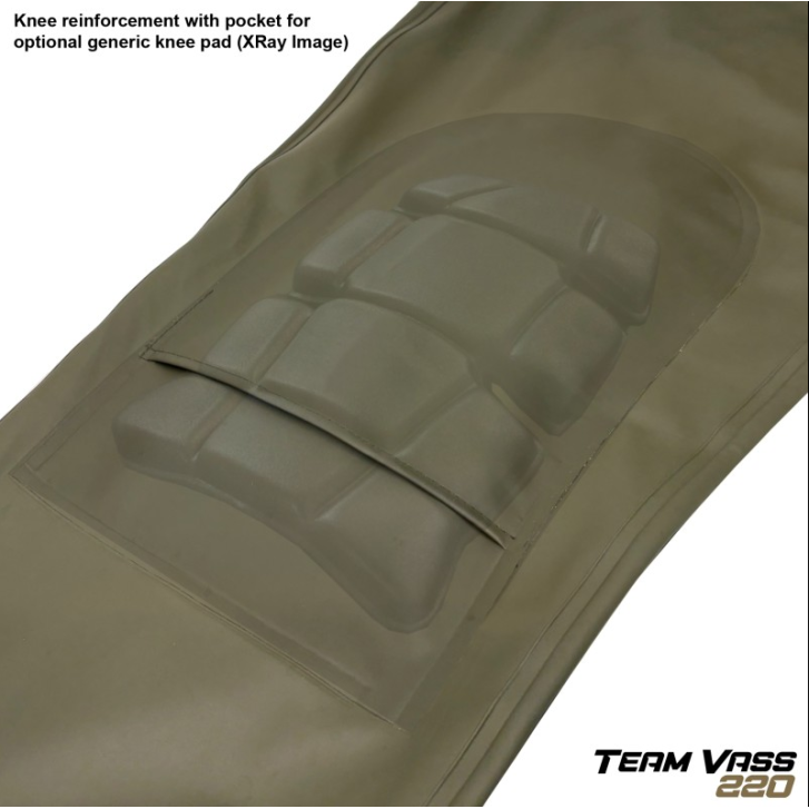 Team Vass 220 Winter Lined Bib & Brace - Waterproof - Khaki Edition