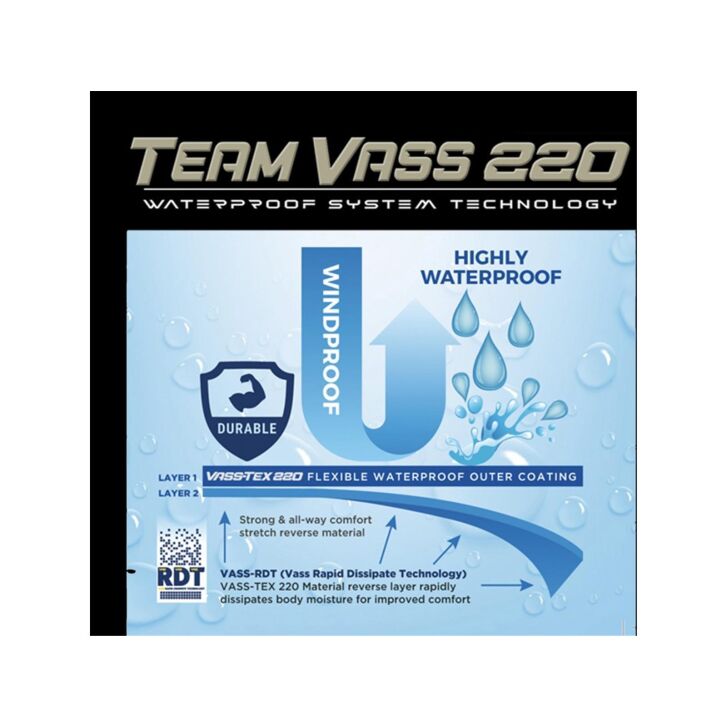 Team Vass 220 Winter Lined Bib & Brace - Waterproof - Khaki Edition