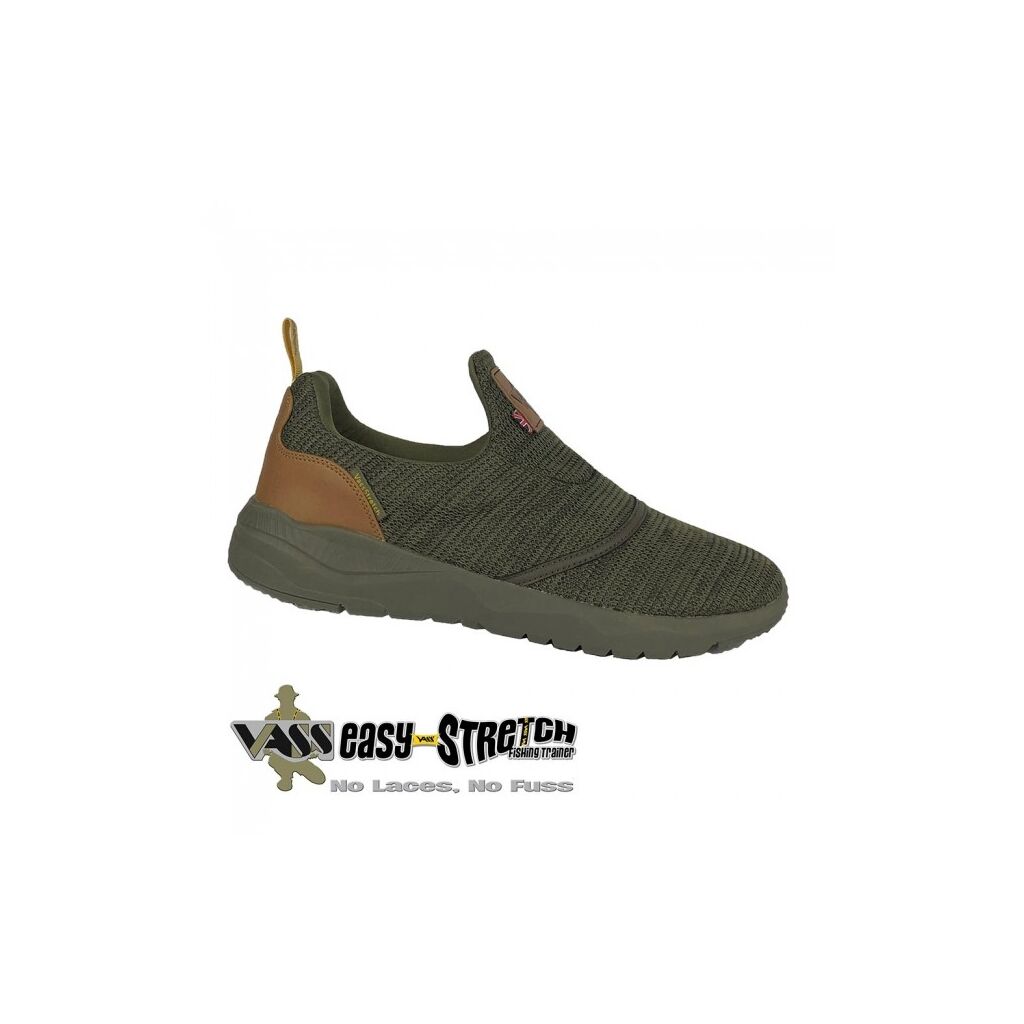 Vass 'Easy-Stretch' Fishing Trainer Khaki 41 UK7