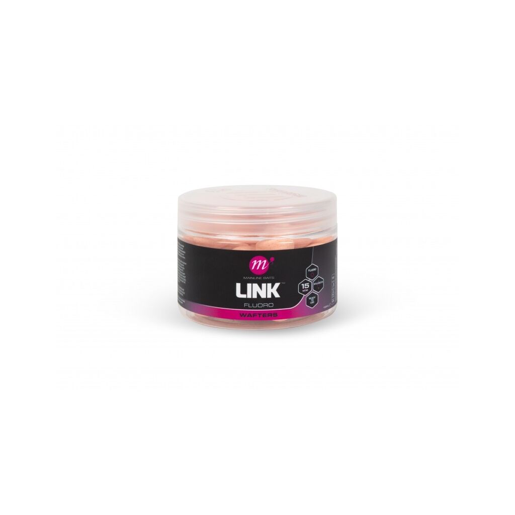 Mainline Link Fluoro Wafters - 15mm - Pink