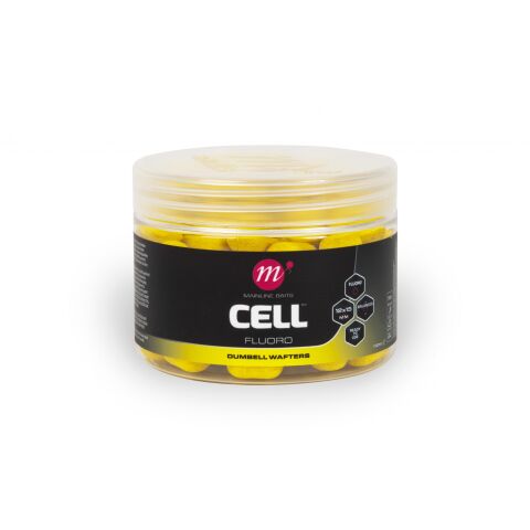 Mainline Cell Fluoro Dumbell Wafters - 12 x 15mm - Yellow