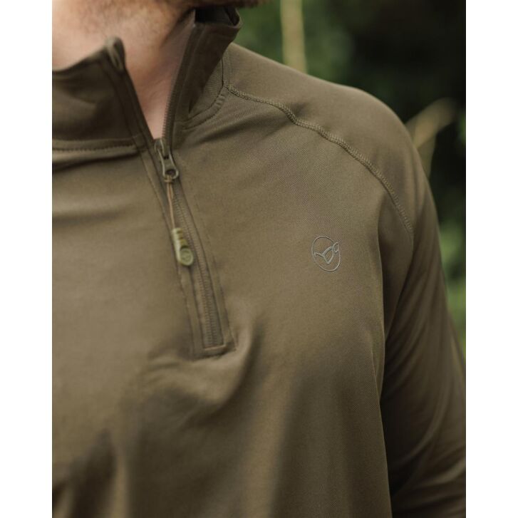 Korda Kool UPF Zip Jersey | Dark Olive L