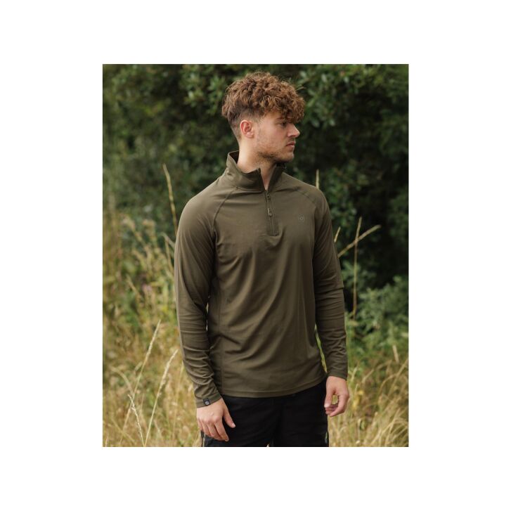 Korda Kool UPF Zip Jersey | Dark Olive XXXXL