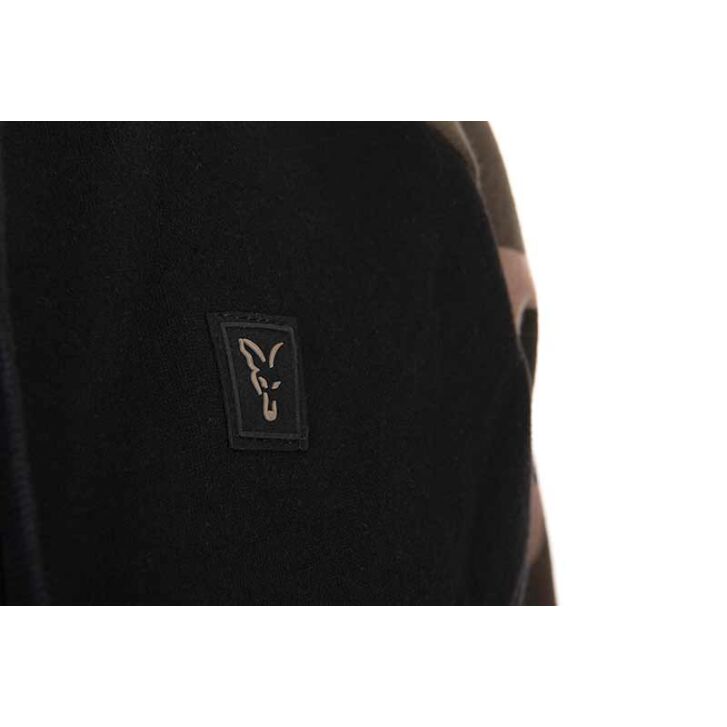 Fox Black  / Camo pullover premium 310 hoodie - L