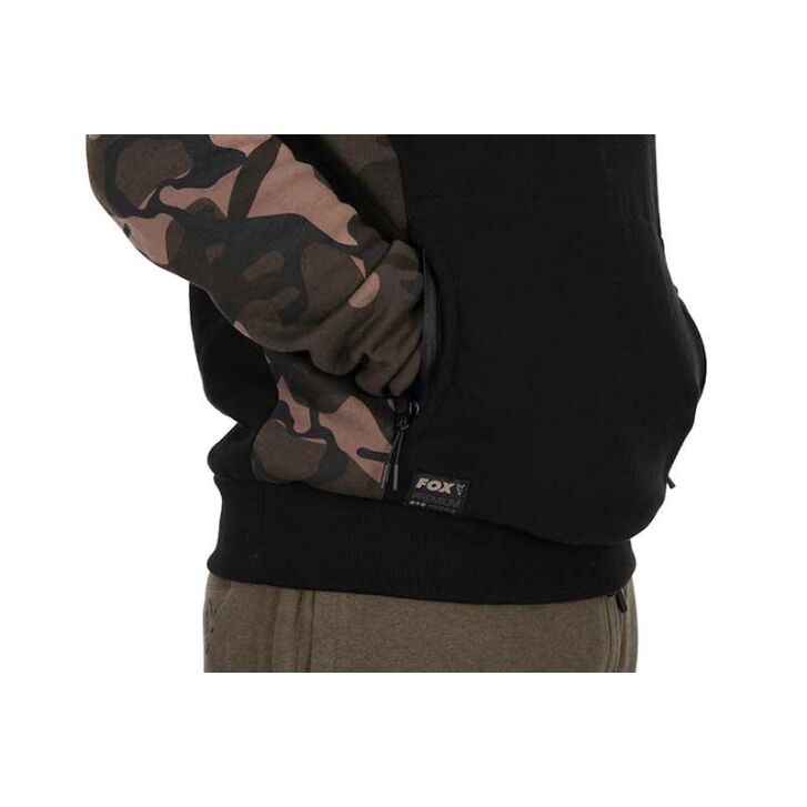 Fox Black  / Camo pullover premium 310 hoodie - L