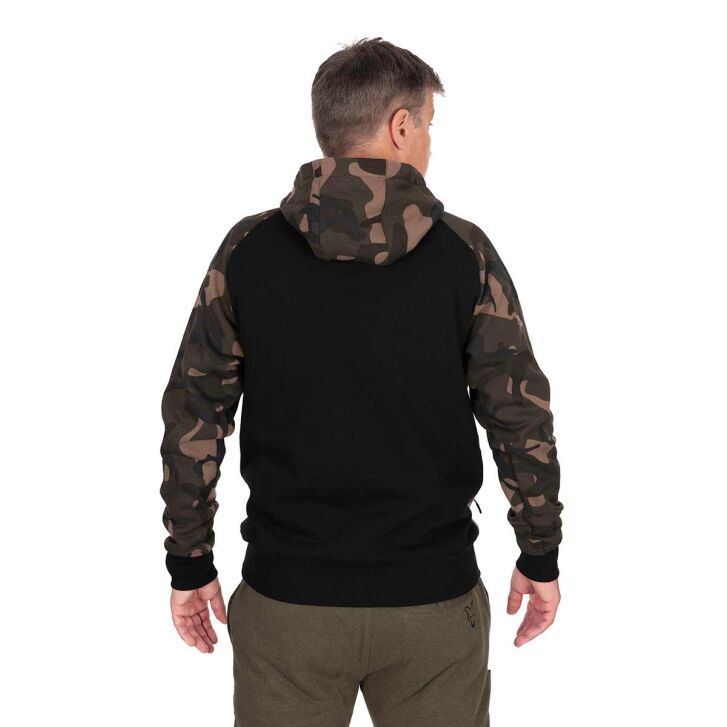 Fox Black  / Camo pullover premium 310 hoodie - 3XL