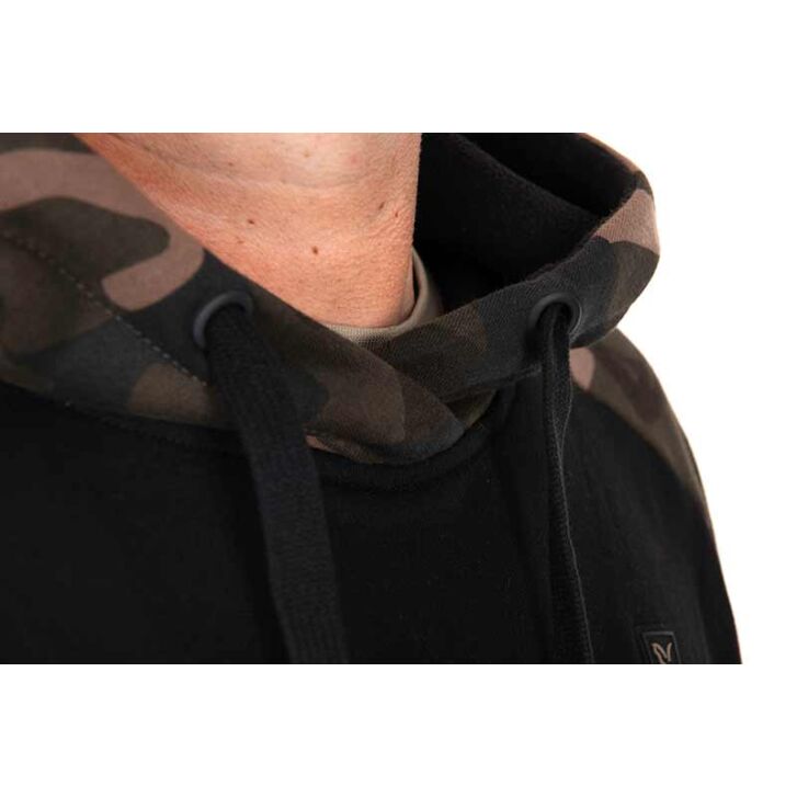 Fox Black  / Camo pullover premium 310 hoodie - 3XL