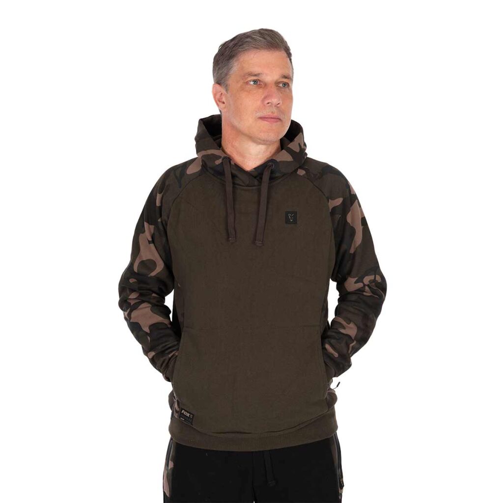 Fox Khaki / Camo pullover premium 310 hoodie - S