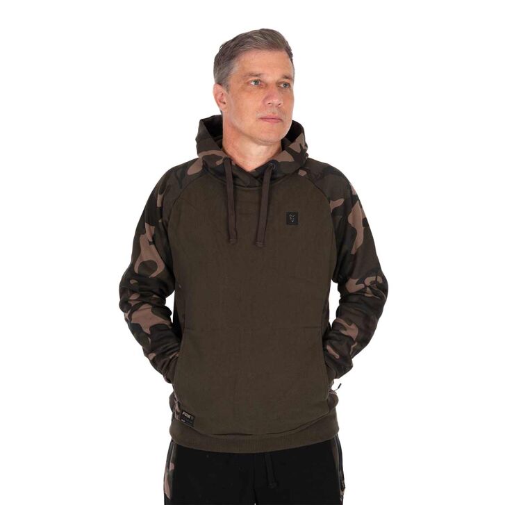 Fox Khaki  / Camo pullover premium 310 hoodie - XL