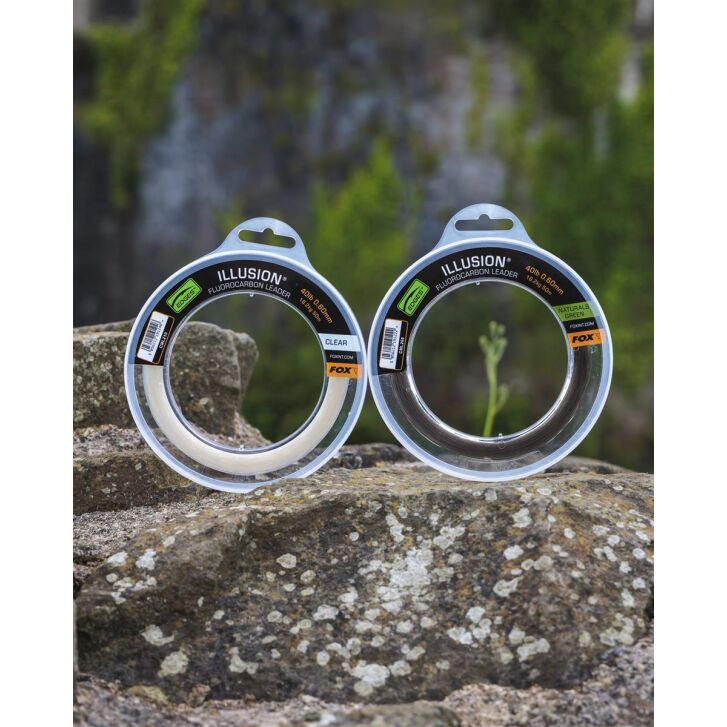 Fox Illusion Fluorocarbon Leader 40lb 18.2kg (0.60mm) x 50m - Clear
