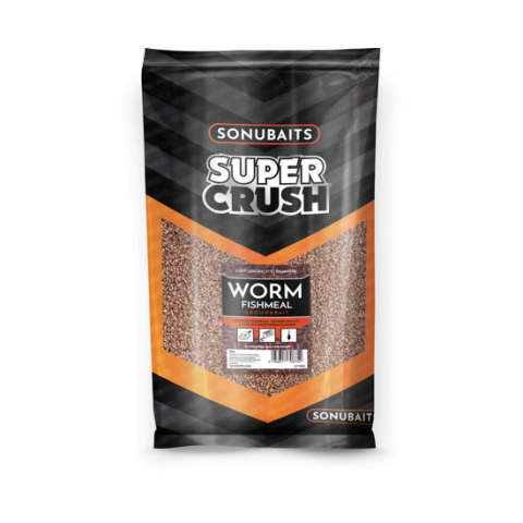 Sonubaits Supercrush Worm Fishmeal Groundbait (2kg)