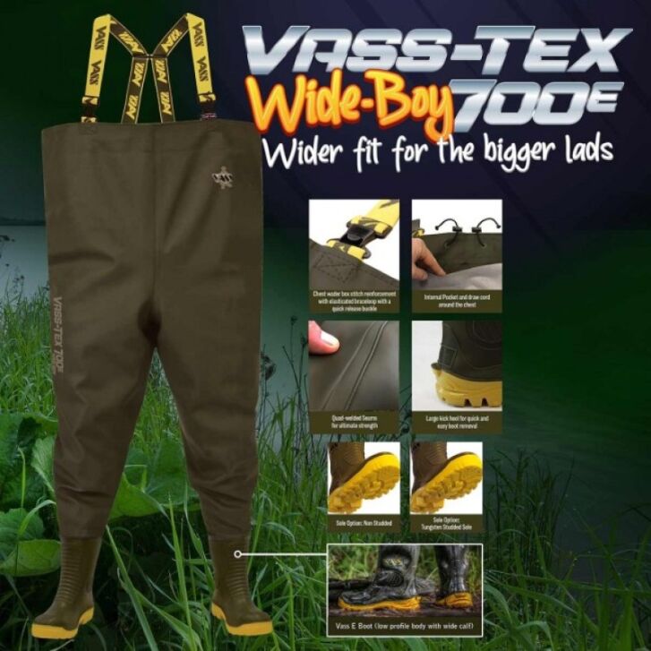Vass 700-70WB Vass-Tex 700E "WIDE-BOY" Chest Wader EU46/UK12