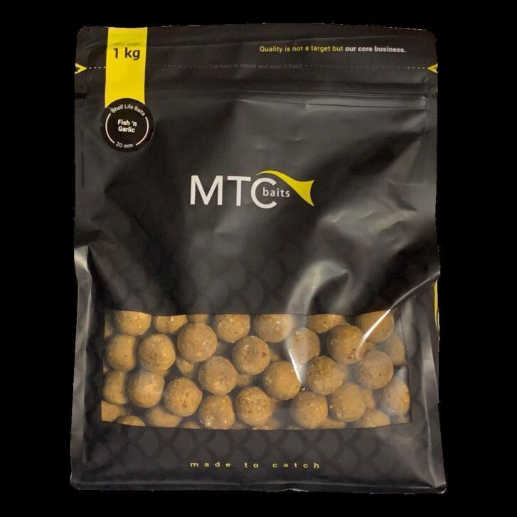 MTC Baits Boilie Fish n Garlic - 1 kg - 20 mm