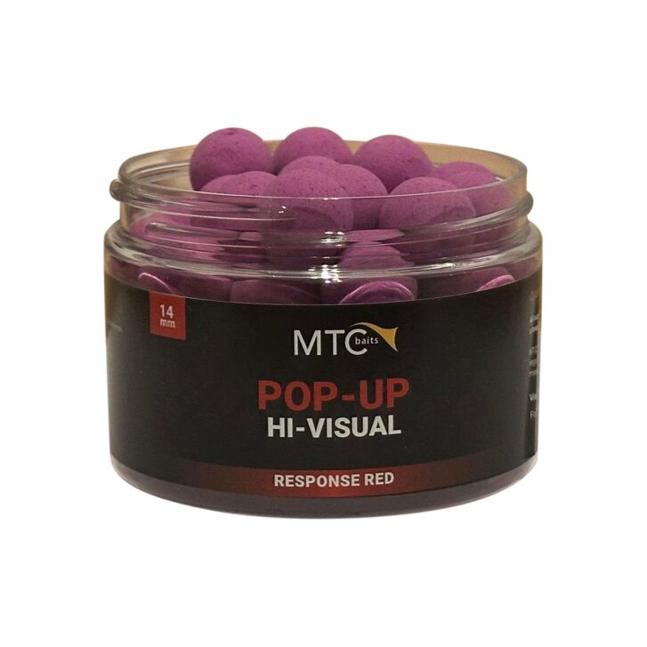 MTC Baits Pop-Up Hi-Visual Response Red - 12 mm