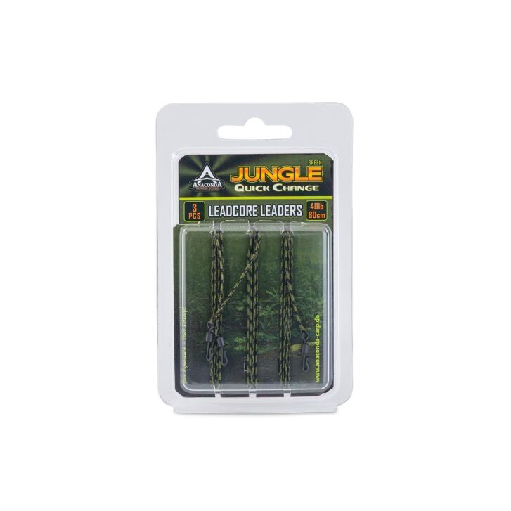 Anaconda Jungle Green QC Leadcore L. 3pcs/80cm 60lb