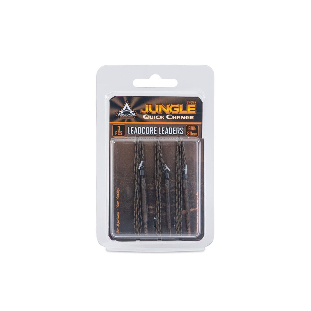 Anaconda Jungle Brown QC Leadcore L. 3pcs/80cm 60lb