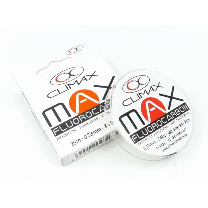 Climax Max Fluorocarbon clear 0,33mm / 7,4kg 25m