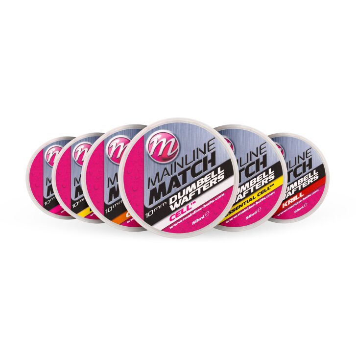 Mainline Match Dumbell Wafters 6mm - Orange - Chocolate
