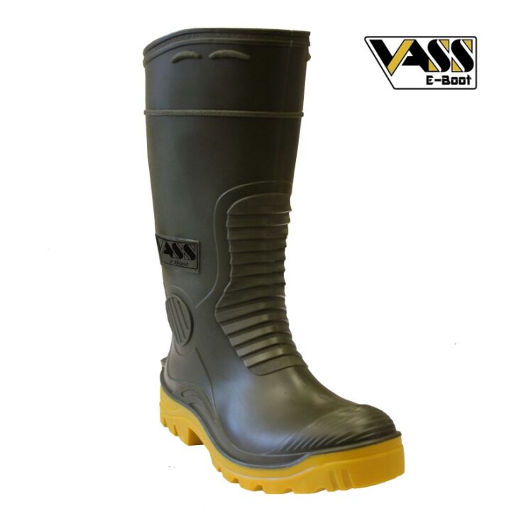 Vass E Boot Khaki/Yellow Size 44 UK 10