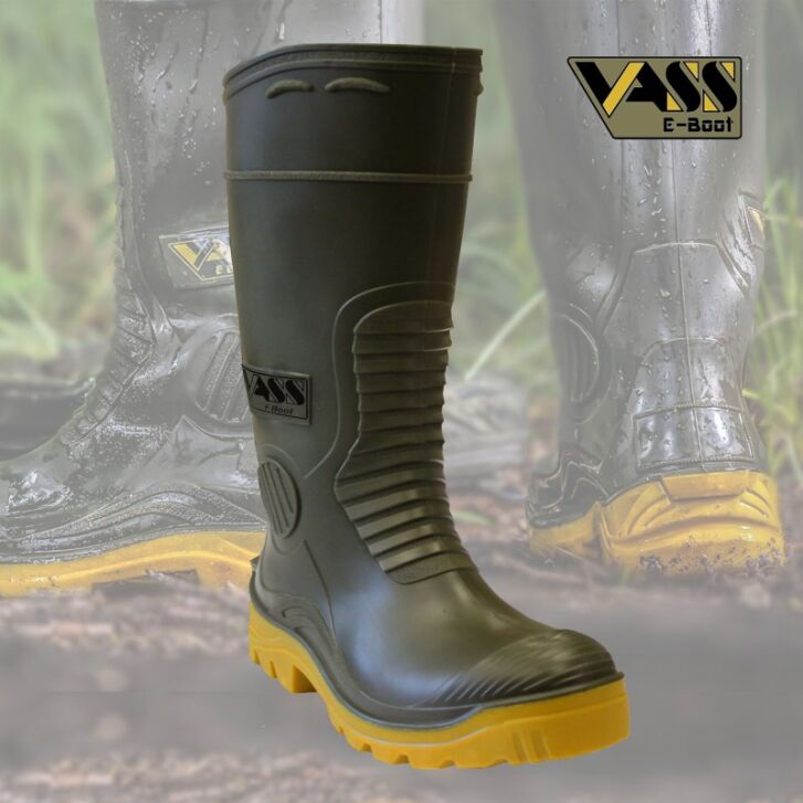 Vass E Boot Khaki/Yellow Size 44 UK 10