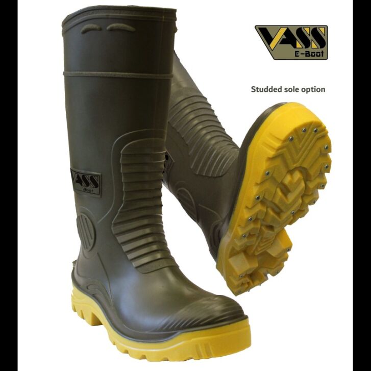Vass E Boot Khaki/Yellow Size 44 UK 10