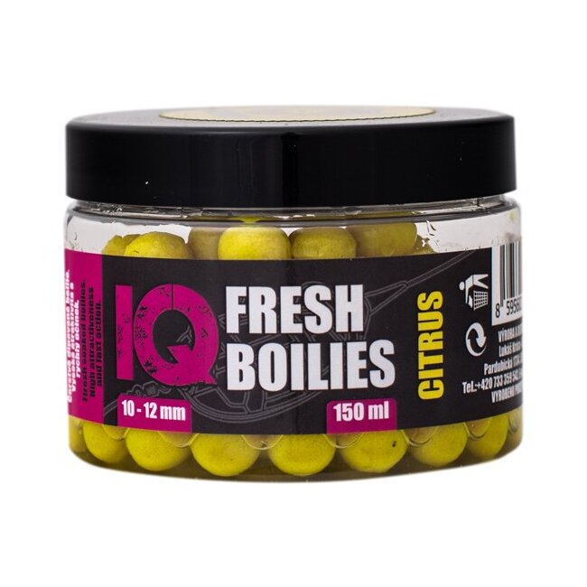 LK Baits IQ Method Feeder Boilies Fresh 10-12mm 150 ml Citrus