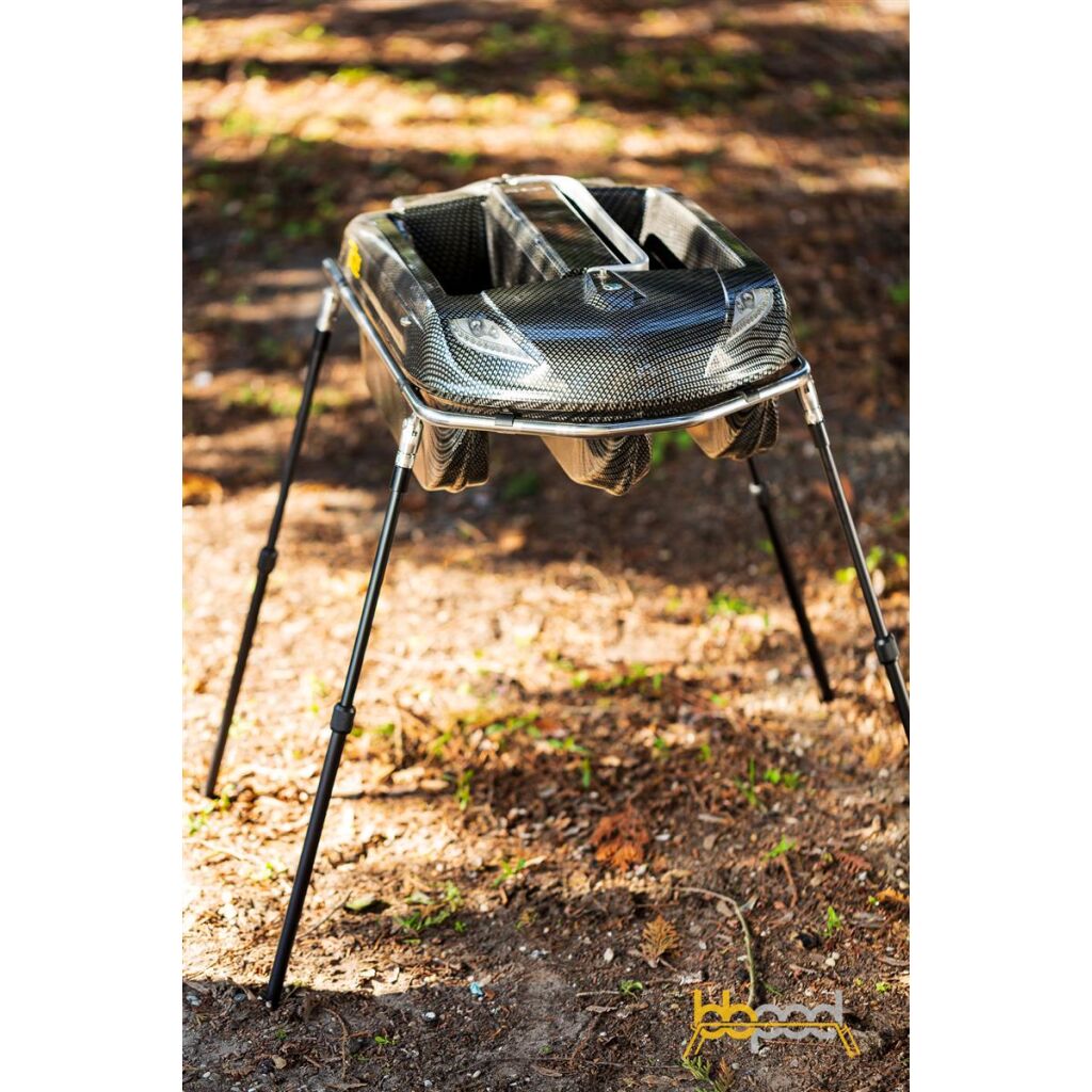 RT4 / RT7 Baitboat Pod DELUXE Edelstahl Silber mit Banksticks