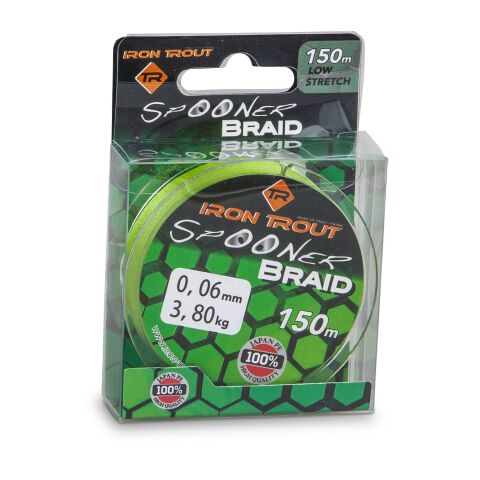 IRON TROUT Spooner Braid 0,06mm Camo Green 150m