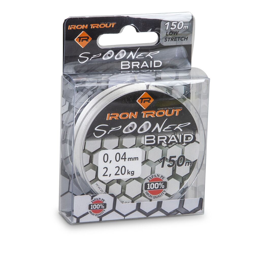 IRON TROUT Spooner Braid 0,06mm Wit 150m | Allround lijn