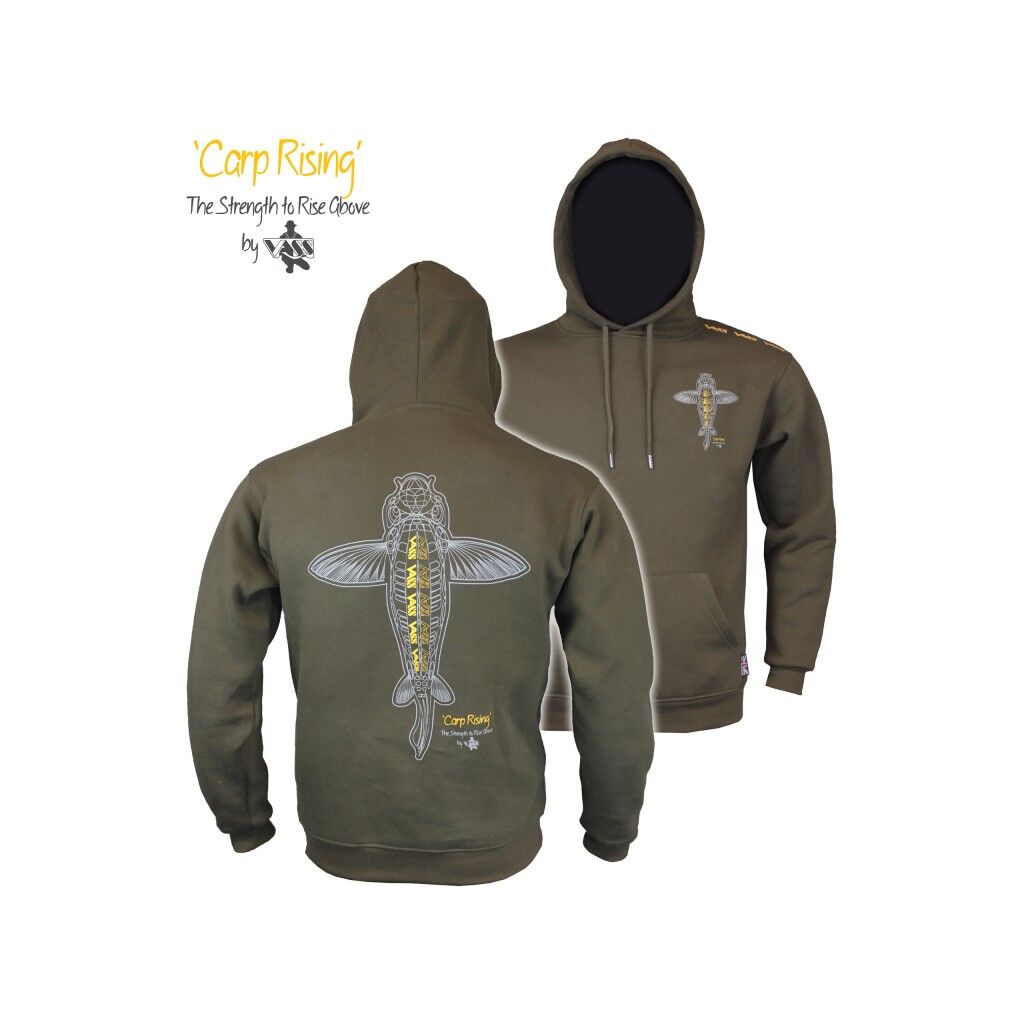 Vass 'Carp Rising' Kids Hoodie Khaki Edition | Truien