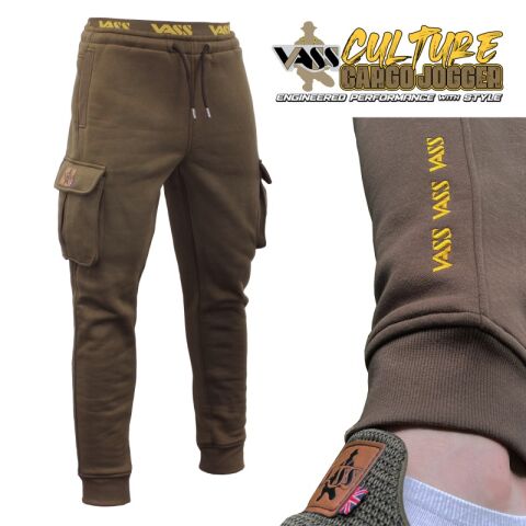 Vass Culture Fishing Cargo Jogger Khaki Green Small