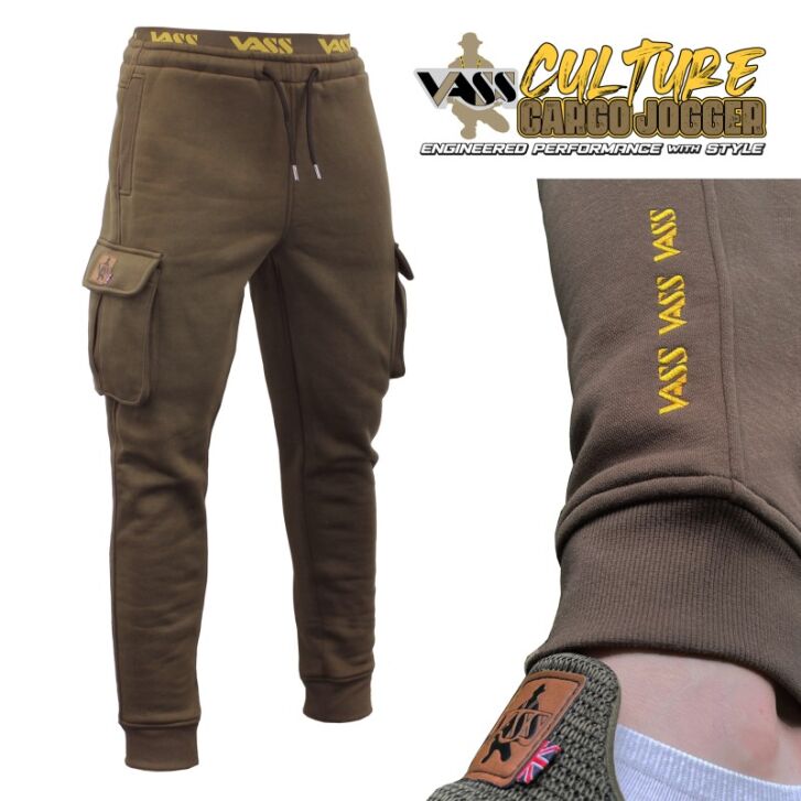 Vass Culture Fishing Cargo Jogger Khaki Green XLarge
