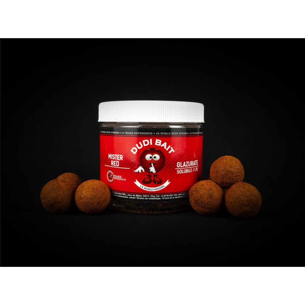 Dudi Bait Hookbait Mister Red Super Hot ummantelt 20 mm