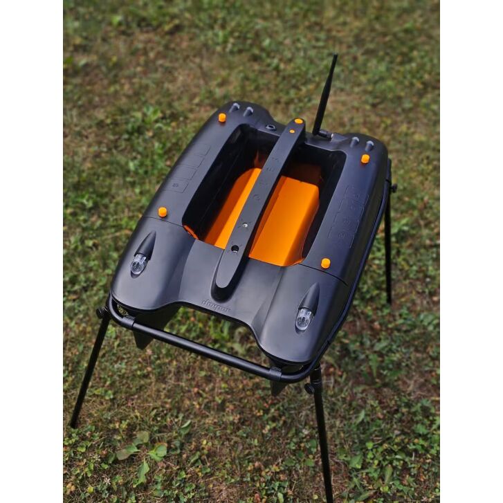 Deeper Quest Baitboat Pod Edelstahl schwarz