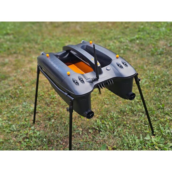 Deeper Quest Baitboat Pod Edelstahl schwarz