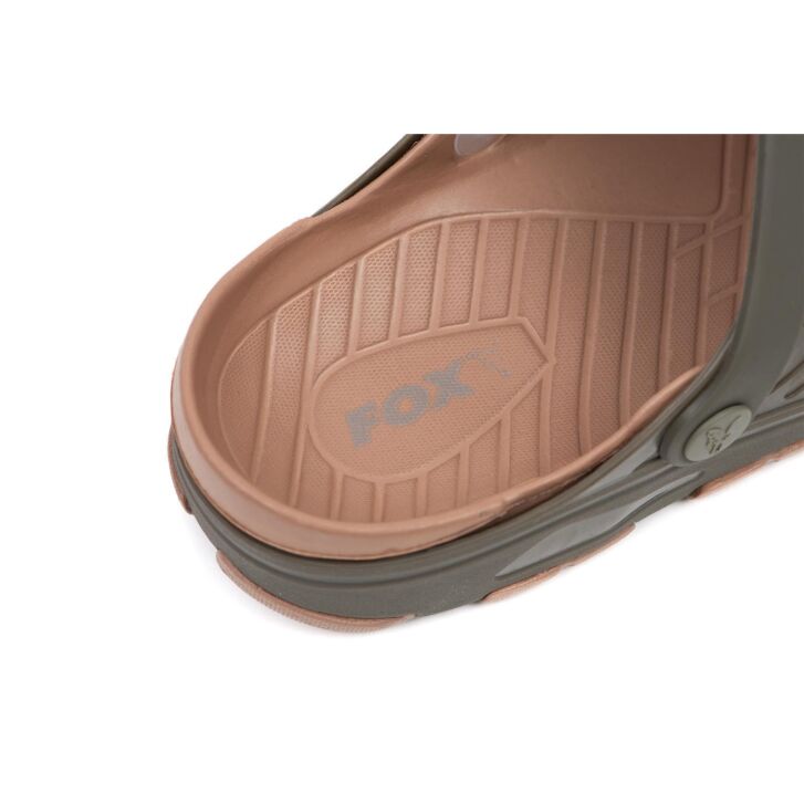 Fox Khaki clogs  - sz 10 / 44
