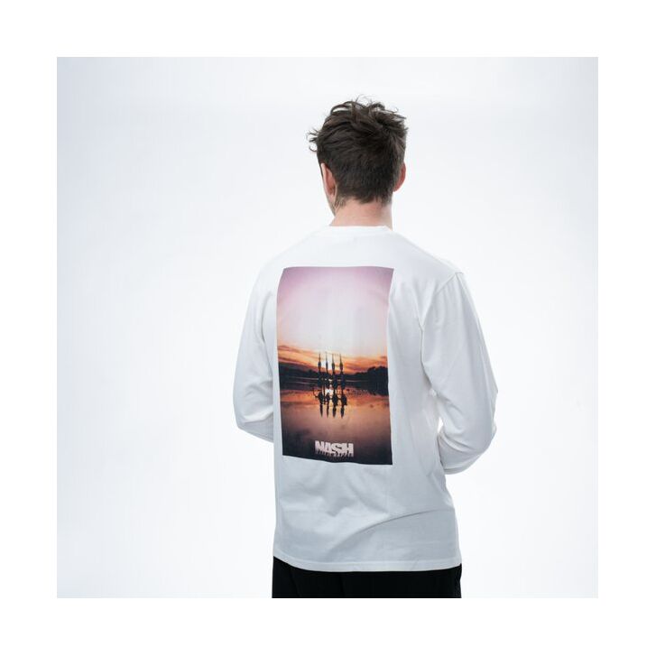 Nash Make It Happen Sunset Long Sleeve T Shirt Ecru
