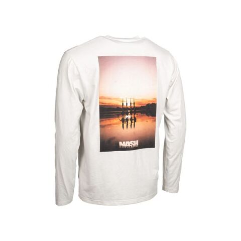 Nash Make It Happen Sunset Long Sleeve T Shirt Ecru S