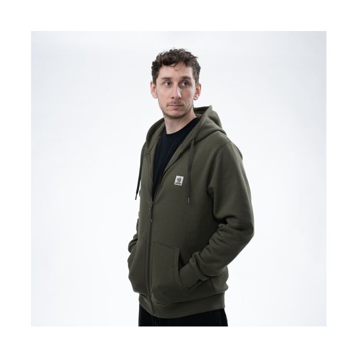 Nash Make It Happen Badge Zipped Hoody Green XL