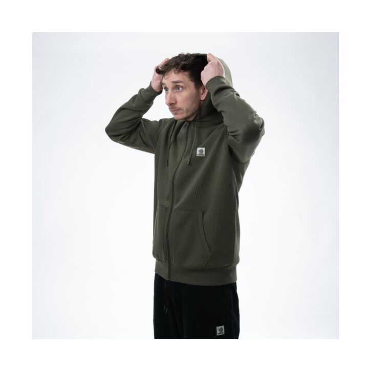 Nash Make It Happen Badge Zipped Hoody Green XL