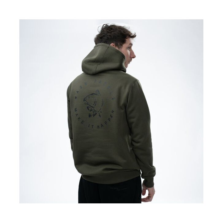 Nash Make It Happen Carp Logo Hoody Green M