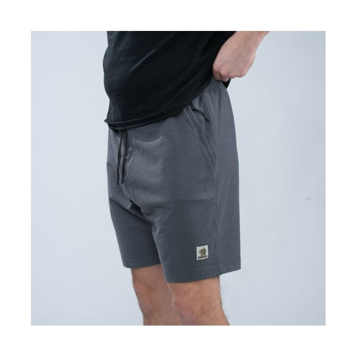 Nash Make It Happen Badge Shorts Grey Marl XL